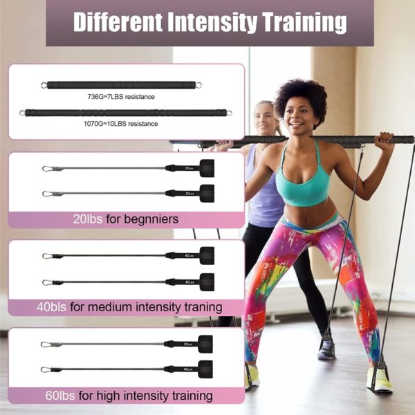 pilates bar kit with resistance bands sell online