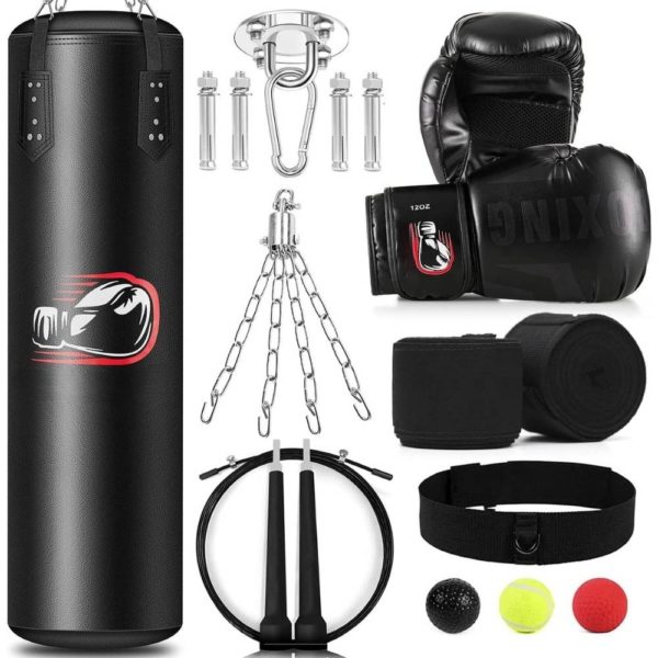 buy punching bag with gloves boxing set
